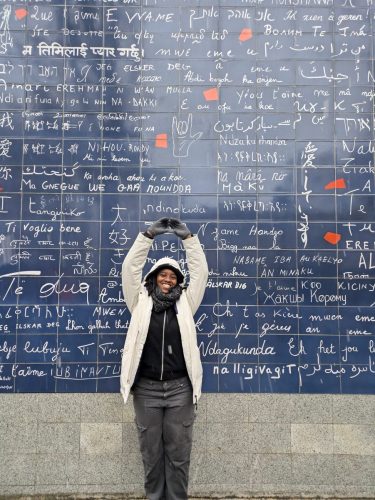 The wall of Love in Paris